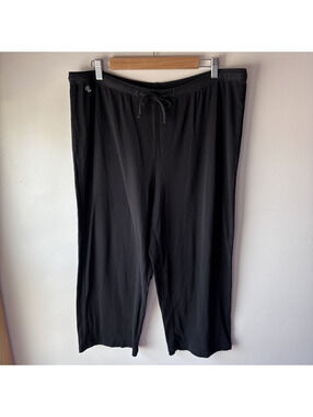 Lauren Ralph Lauren Black Drawstring Lounge Pants XL